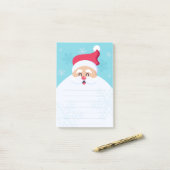 Santa Claus Post-it Klebezettel (Auf Schreibtisch)