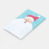 Santa Claus Post-it Klebezettel (angewinkelt)