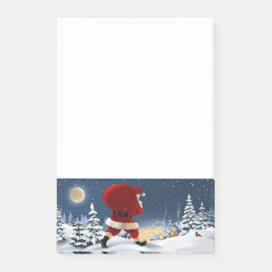 Santa Claus Post-it Klebezettel
