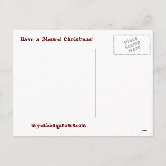 Santa Claus Postcard Feiertagspostkarte (Rückseite)