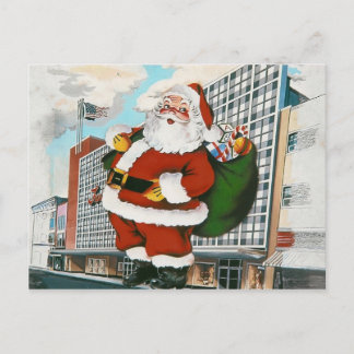 Santa Claus Postcard Feiertagspostkarte