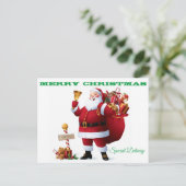 Santa Claus Postcard Postkarte (Stehend Vorderseite)