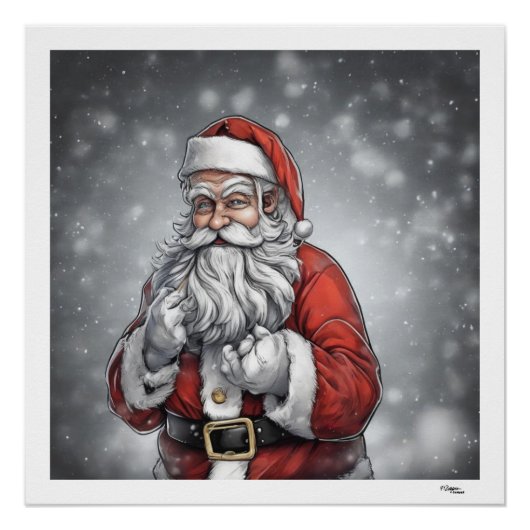 Santa Claus Poster (Vorderseite)