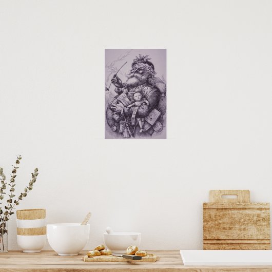 Santa Claus Poster (Küche)
