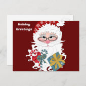 Santa Claus Postkarte (Vorne/Hinten)