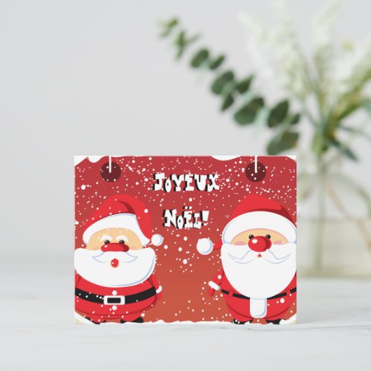 Santa Claus Postkarten (Stehend Vorderseite)