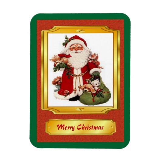 Santa Claus Premium Magnet (Vertikal)