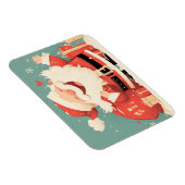 Santa Claus Preparing Christmas Gifts Magnet (Rechte Seite)