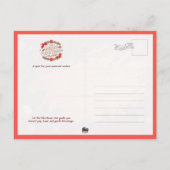 Santa Claus Preparing Christmas Gifts Postkarte (Rückseite)