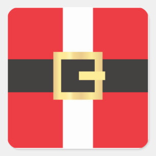 Santa Claus Quadratischer Aufkleber