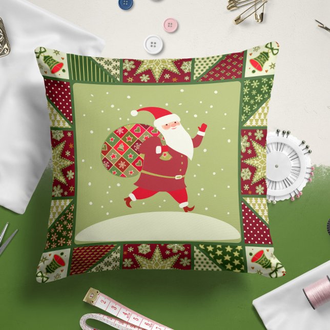 Santa Claus Quilt | Weihnachtsbaum Kissen (Von Creator hochgeladen)
