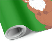 Santa claus quokka australische Weihnachten Geschenkpapier (Rolleneckpunkt)