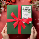 Santa Claus Realistisches Versandlabel