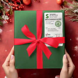 Santa Claus Realistisches Versandlabel