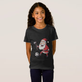 Santa Claus Rebel Footballer T-Shirt (Vorne ganz)