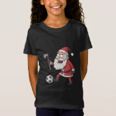 Santa Claus Rebel Footballer T-Shirt (Vorderseite)