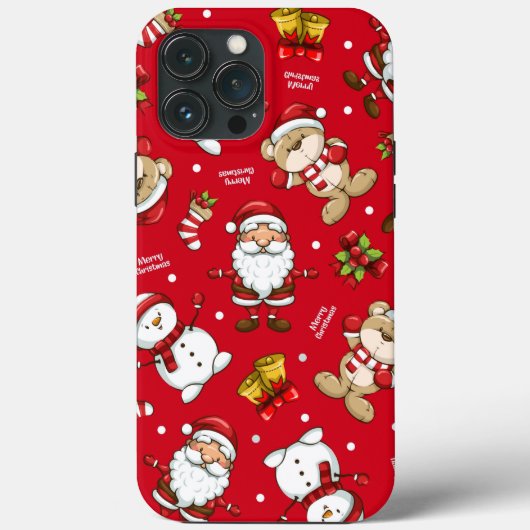 Santa Claus Red Christmas iPhone Case Mate (Rückseite)