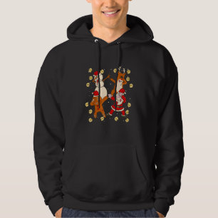 Santa Claus Reindeer Gingerbread Snowman Tanzen Hoodie