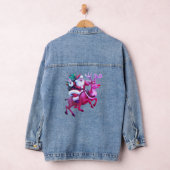 Santa Claus Reindeer Women's Denim Jacket Jeansjacke (Hangar)