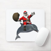 Santa Claus Reiten auf dem Dolphin Mousepad (Mit Mouse)
