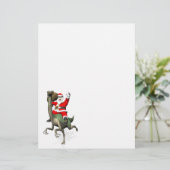 Santa Claus reiten auf Gallimimus (Stehend Vorderseite)