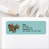 Santa Claus reiten auf Triceratops (Insitu)