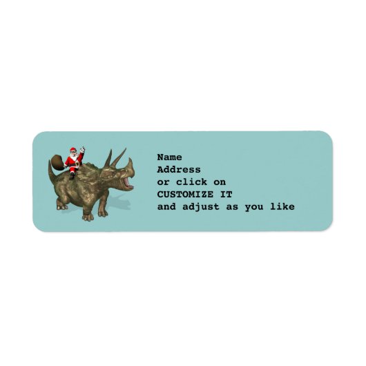 Santa Claus reiten auf Triceratops (Vorne)
