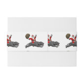 Santa Claus Reiten Einladungsbanderole (Rückseitenbeispiel)