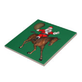 Santa Claus Reiten Fliese (Seite)