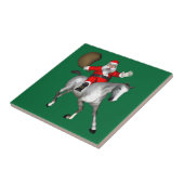 Santa Claus Reiten Fliese (Seite)