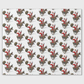 Santa Claus Reiten Geschenkpapier (Flach)