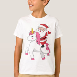 Santa Claus reiten unicorn T-Shirt