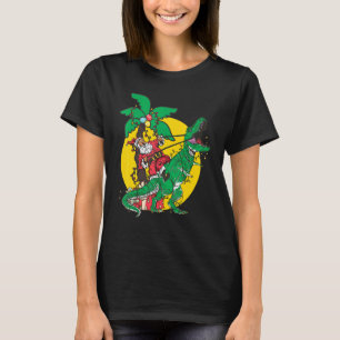 Santa Claus Reiten Weihnachts-Dino Trex Trex Xm T-Shirt