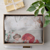 Santa Claus Reitrad, Rentier und Kaninchen Seidenpapier (Geschenk)