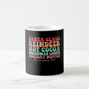Santa Claus Rentiere Heiße Schokolade Weihnachtsbe Kaffeetasse