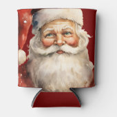 Santa Claus Retro Christmas Dosenkühler (Vorderseite)