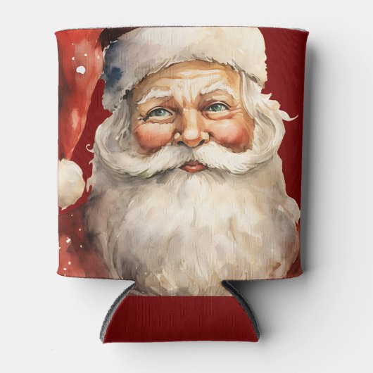 Santa Claus Retro Christmas Dosenkühler (Vorderseite)