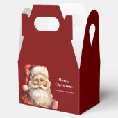 Santa Claus Retro Christmas Geschenkschachtel (Geöffnet)