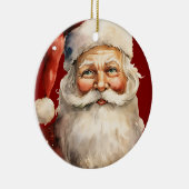 Santa Claus Retro Christmas Keramik Ornament (Rechts)
