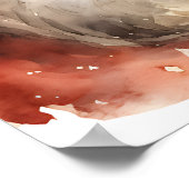 Santa Claus Retro Christmas Poster (Ecke)