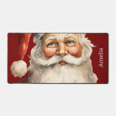 Santa Claus Retro Christmas Schreibtischunterlage (Vorderseite)