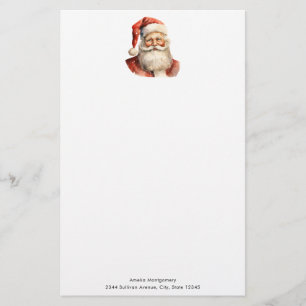 Santa Claus Retro Weihnachten Briefpapier
