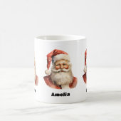 Santa Claus Retro Weihnachten Kaffeetasse (Mittel)