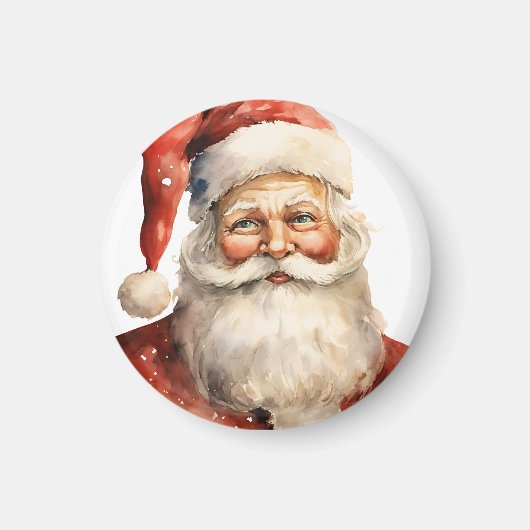 Santa Claus Retro Weihnachten Magnet (Vorne)