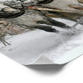 Santa Claus rides in a Horse sleigh Poster (Ecke)