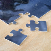 Santa Claus rides reindeer sleigh Puzzle (Seite)