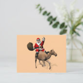 Santa Claus Riding A Camel Feiertagspostkarte (Stehend Vorderseite)