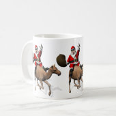 Santa Claus Riding A Camel Kaffeetasse (Vorderseite Links)