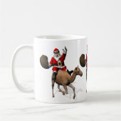 Santa Claus Riding A Camel Kaffeetasse (Links)