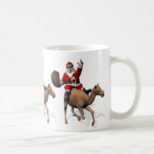 Santa Claus Riding A Camel Kaffeetasse